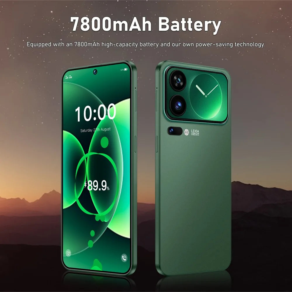 Teléfono Móvil Original HOT M17 Pro Max, Teléfono Celular 5G con Doble SIM, Pantalla HD de 7.3 Pulgadas, Versión Global Android, Batería de 7800 mAh, GPS