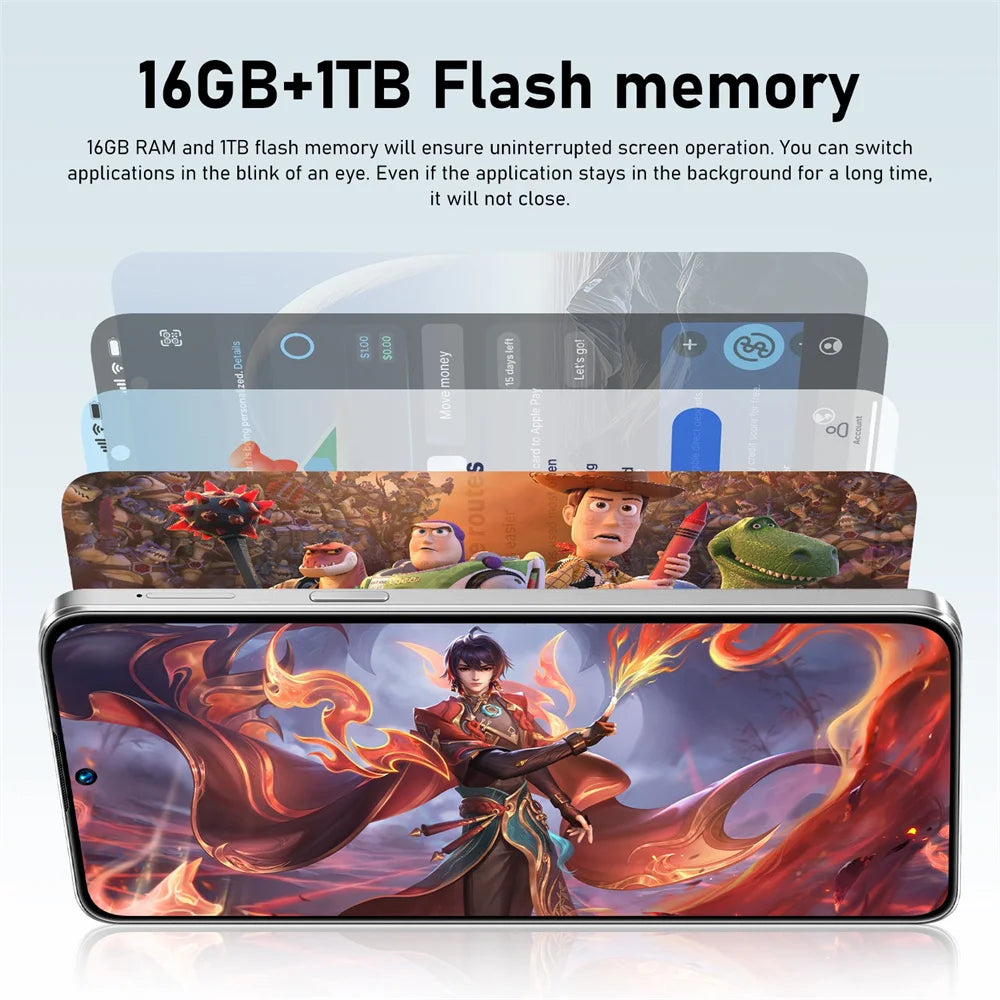 NUEVO Teléfono Celular S27 Ultra, 7.3HD, 5G, Doble SIM, Doble Modo de Espera, Smartphone Económico, 7800mAh, Android 15, WIFI, GPS
