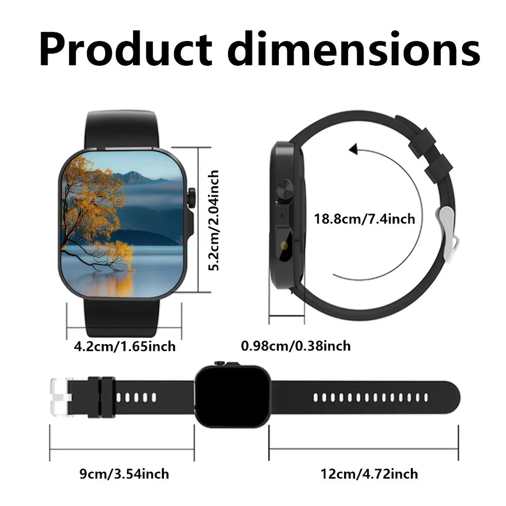 El Último Reloj Inteligente, Modelo de Alta Gama, Cuenta con una Pantalla Táctil de 1.83 Pulgadas, una Correa Elegante y Numerosas Funciones, Incluyendo