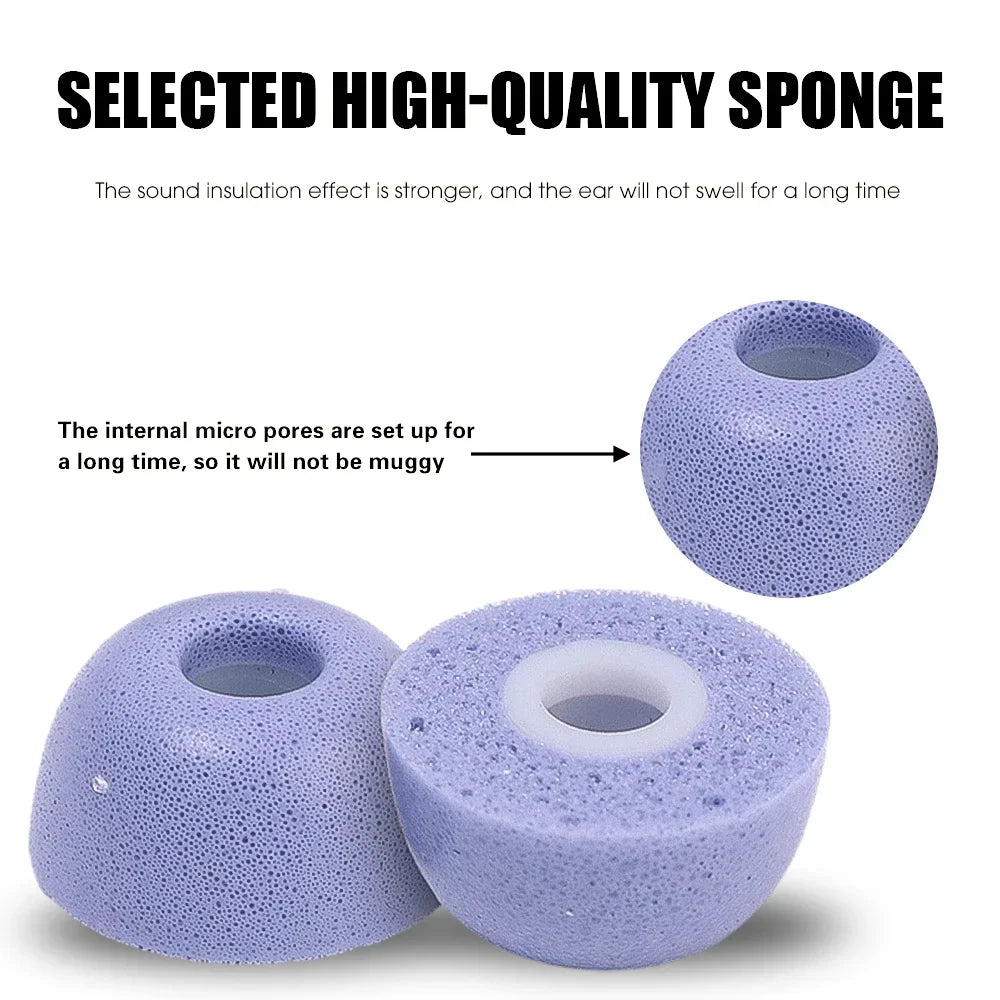 Almohadillas para los oídos Samsung Galaxy Buds 2 Pro, puntas de espuma viscoelástica, repuesto antideslizante, tapones para los oídos, tapas, accesorios L