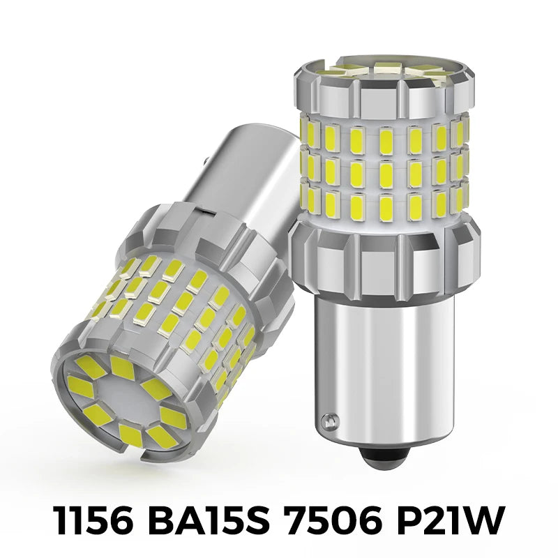 2 uds coche P21/5W 1157 BAY15D luz de freno LED P21W lámpara de marcha atrás Blub Canbus para Smart Fortwo 450 Fortwo 451 Fortwo 453 Forfour 454