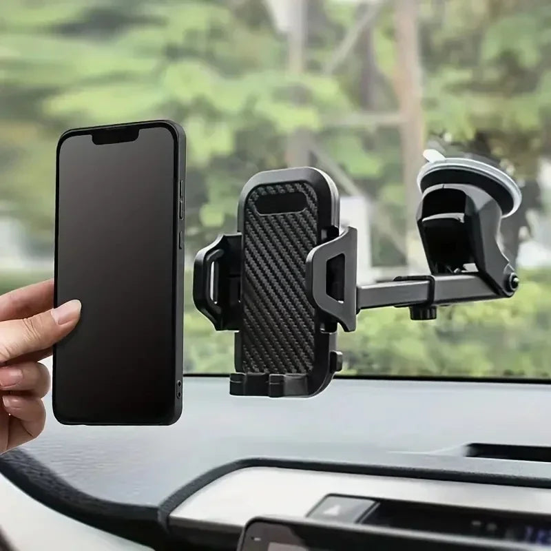 Universal Car Phone Holder: Secure Dashboard Mount for iPhone, Samsung, and More - Perfect for Hands-Free Navigation