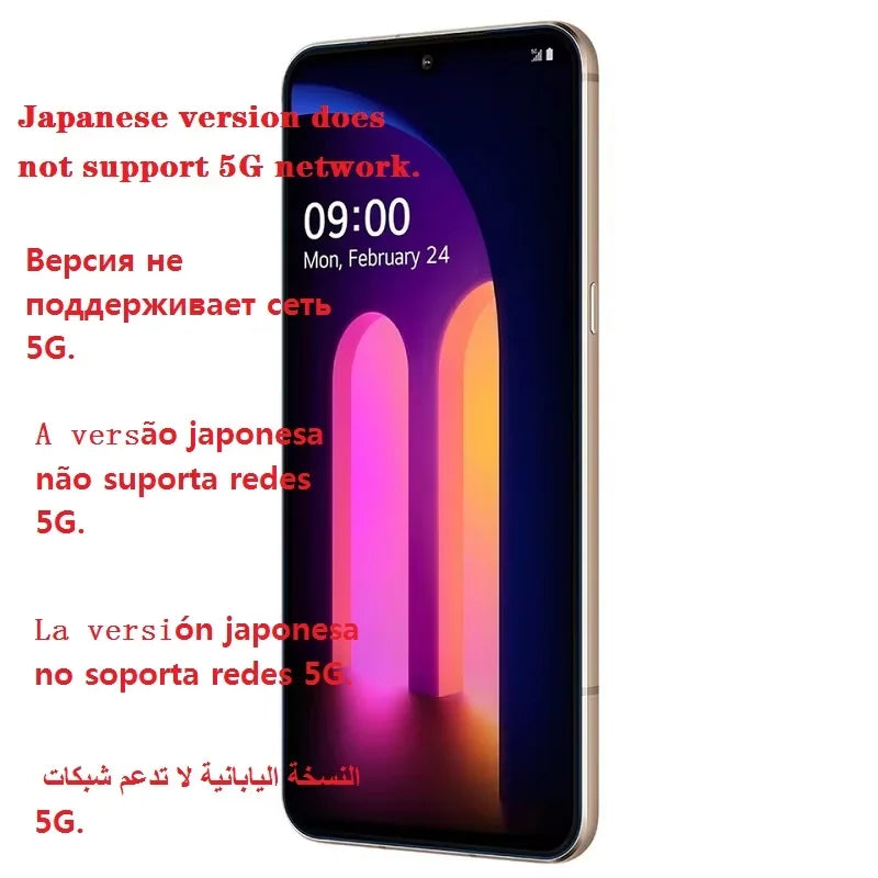 Original desbloqueado LG V60 ThinQ 5G V600AM/TM/VM 6,8 pulgadas Qualcomm 865 4G/5G teléfono móvil 8GB de memoria 128GB ROM versión coreana/estadounidense