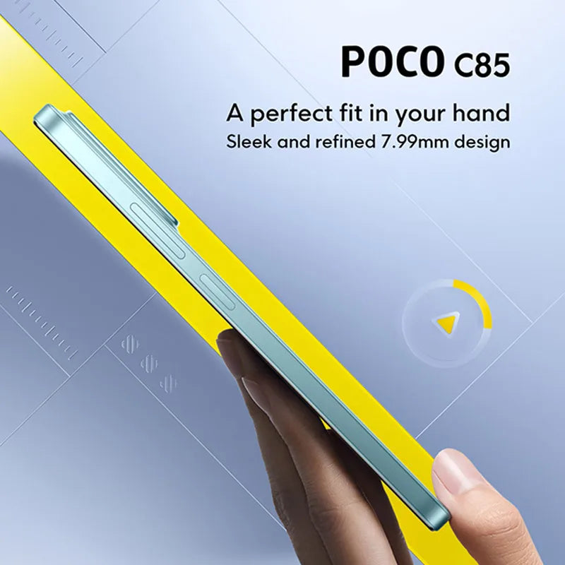 POCO C85 versión Global Smartphone 6,9 "pantalla Dot Drop batería de 6000mAh cámara de 50MP 33W Helio G81-Ultra NFC