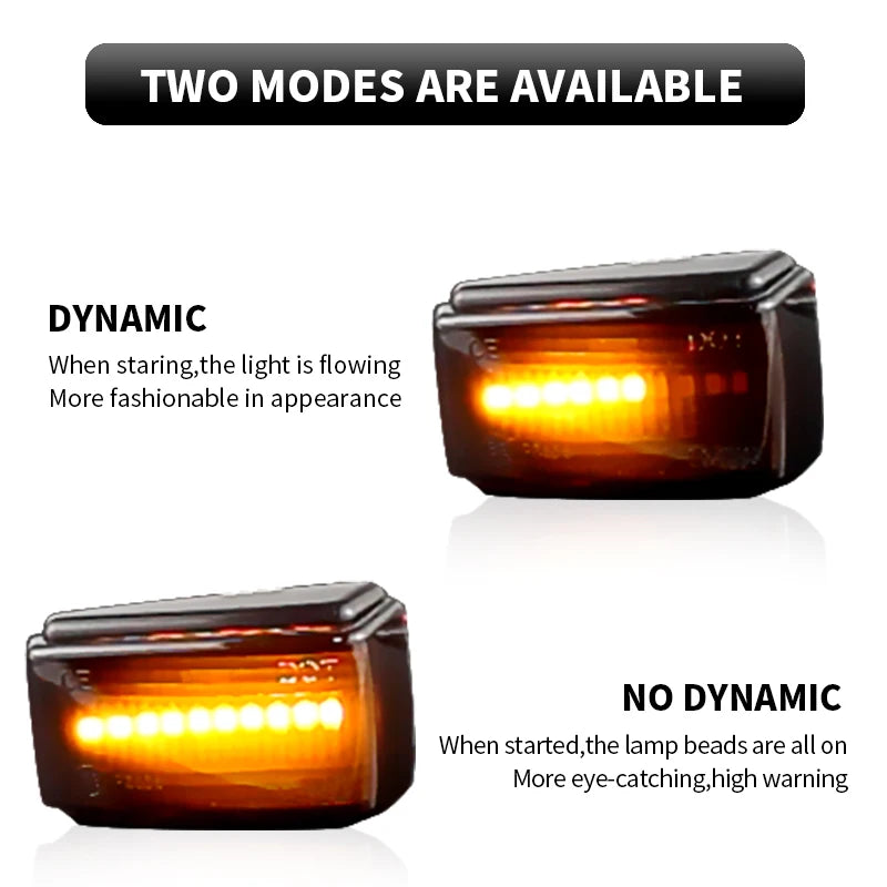 2 uds lámpara de posición lateral luces LED de señal de giro dinámicas para Volvo 240 260 262 740 760 780 850 940 960 C70 V40 V70 V90 S40 S70 S90