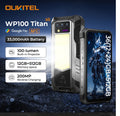 Teléfono Resistente Oukitel WP100 Titan, 33000 mAh, Cargador de 66 W, Cámara de 200 MP, Proyector Integrado, Linterna para Acampar, Teléfono Celular, 36 GB (12+24) + 512 GB