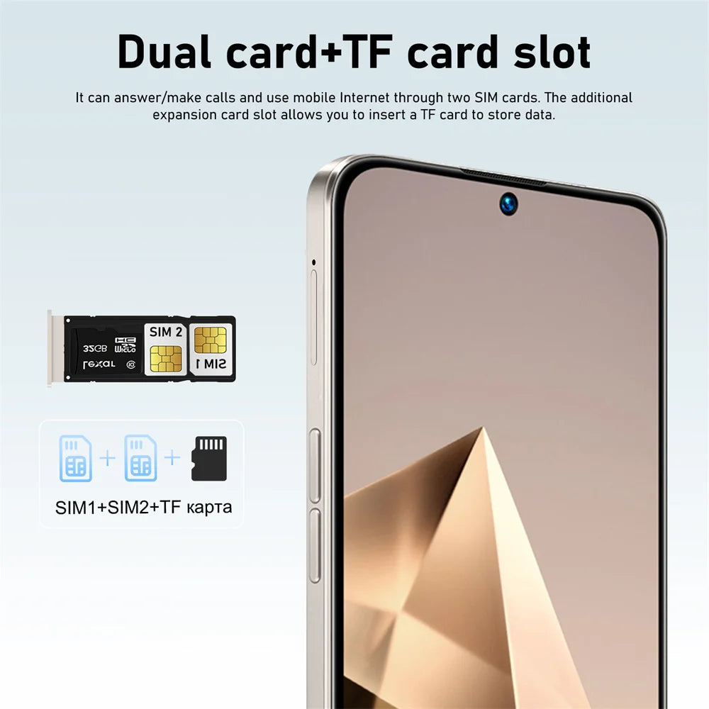 NUEVO S27 Ultra Original, Teléfono Celular 7.3HD, 5G, Doble SIM, Smartphone, 7800mAh, Android 15, Versión Global Económica