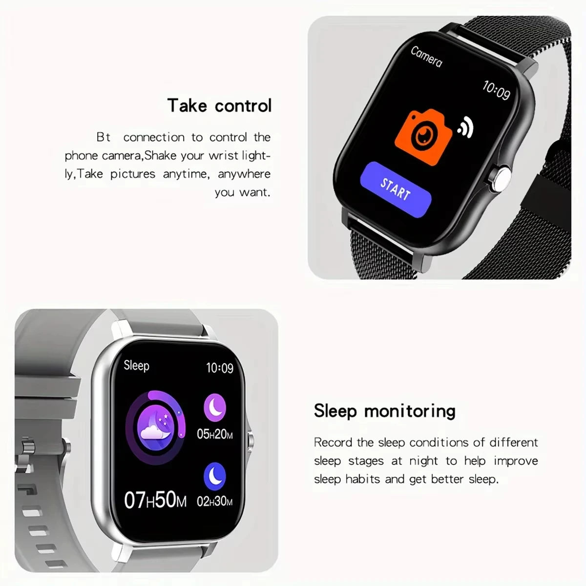 LAXASFIT 2025 nuevo reloj inteligente para hombres y mujeres regalo pantalla completamente táctil reloj deportivo Fitness Bluetooth llamada reloj inteligente Digital