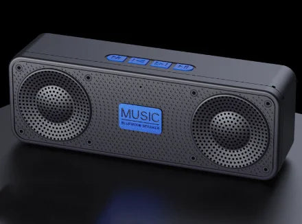Altavoz Bluetooth S18 con Subwoofer, Radio FM, Batería de 20 Horas, Resistente al Agua, Estéreo para Teléfono/PC, para Exteriores