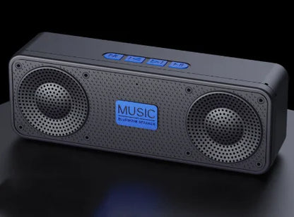 Altavoz Bluetooth S18 con Subwoofer, Radio FM, Batería de 20 Horas, Resistente al Agua, Estéreo para Teléfono/PC, para Exteriores