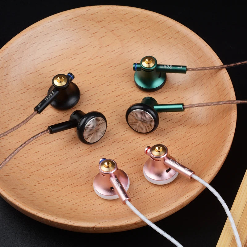 NICEHCK EB2S auricular HIFI de Metal 3,5mm 15,4mm LCP música dinámica auricular de agudos Vocal auriculares con cable MX500 MX985 PK1 PK2 A8 YD30