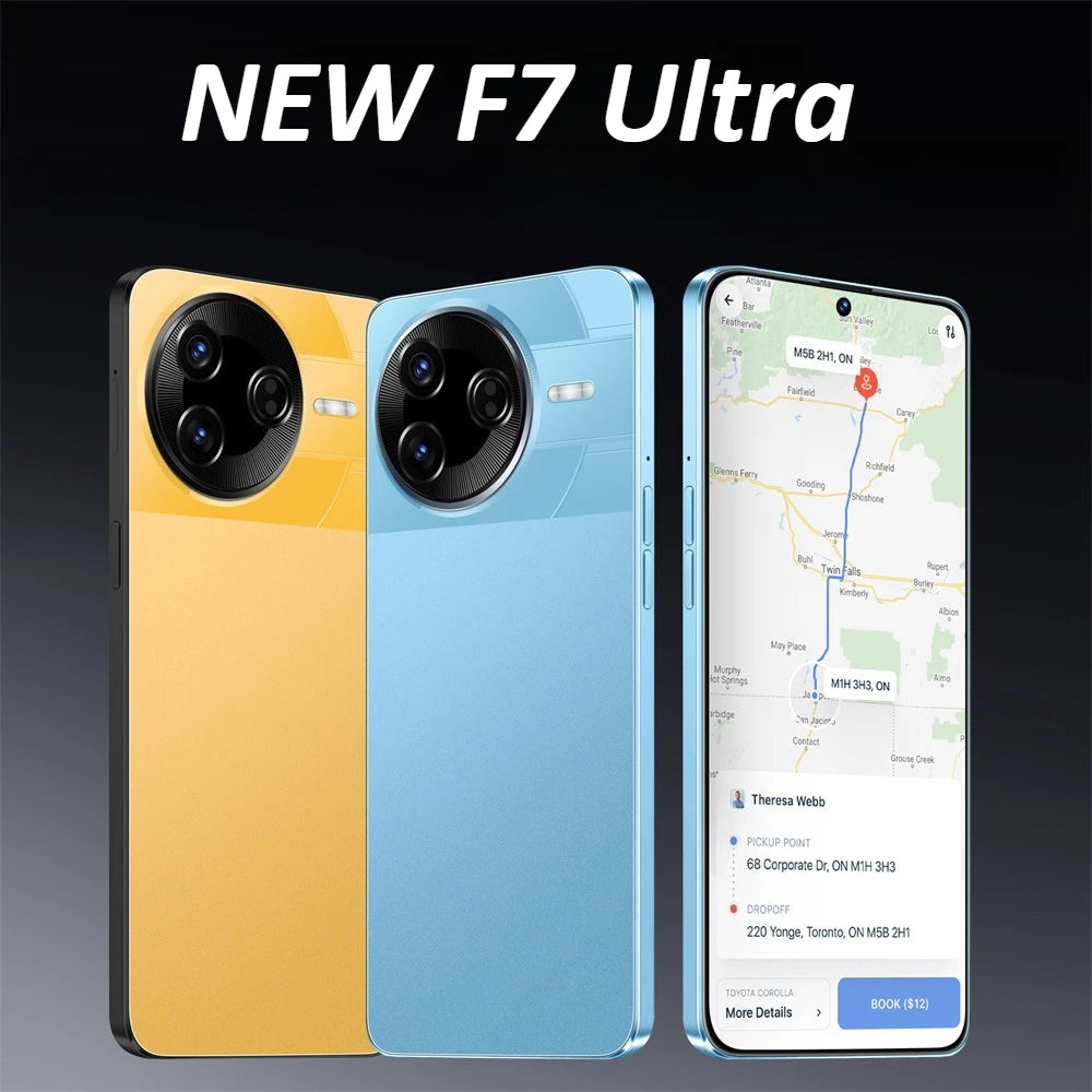 NUEVO Teléfono Celular Original F7 Ultra, Pantalla de 7.3 Pulgadas, 4G 5G, Doble SIM, Smartphone con Batería de 7800mAh, Android 15, Versión Global