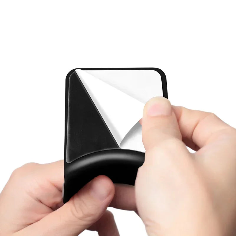 Soporte para auriculares, colgador de montaje en pared debajo del escritorio, soporte para estante de auriculares sin perforar, soporte de exhibición para auriculares