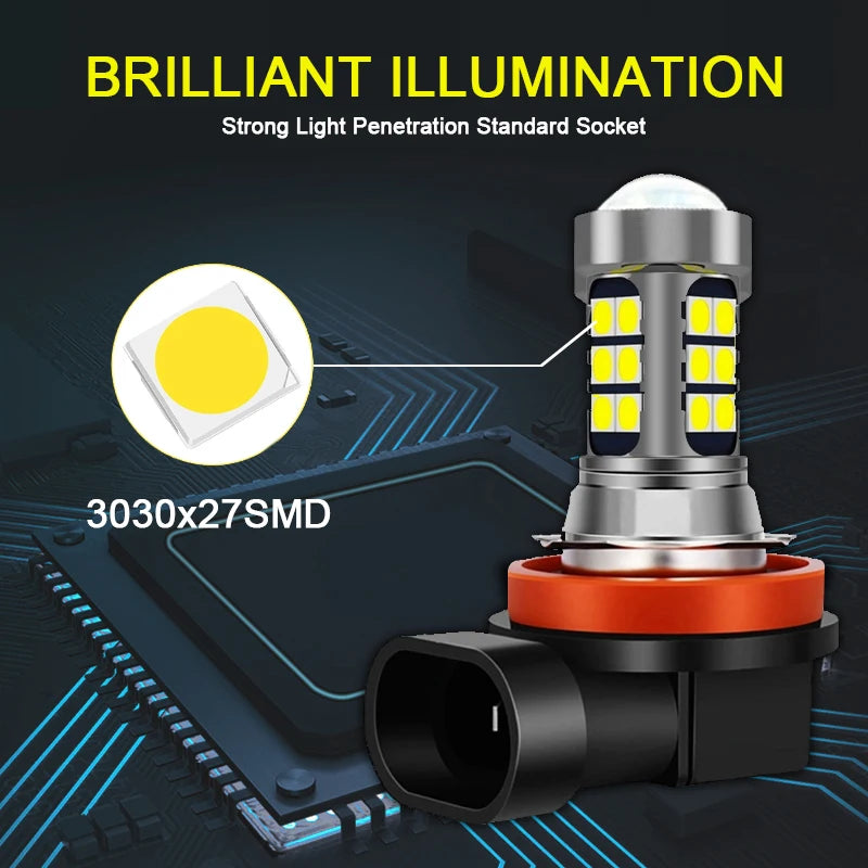 2 uds lámpara LED accesorios de luz antiniebla delantera de coche para HONDA Pilot 2006 2007 2008 2009 2010 2011 2012 2013 2014 2015 2016 2017-2019
