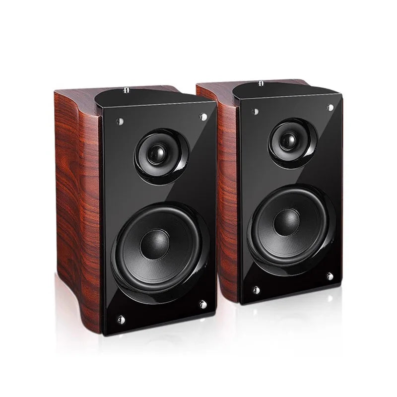 Altavoz pasivo de estantería HIFI de 5 pulgadas, 60W de potencia, estéreo de 2 vías, altavoz pasivo para audiófilos en casa, laca de Piano, Tweeter de 1 pulgada