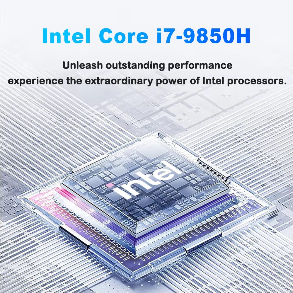 Computadora portátil de 14.1 pulgadas, Intel Core i7 9850H, Atom 3950, ultradelgada, 12 GB de RAM, 1 TB/2 TB SSD, para oficina y estudio, 1920*1080, Windows 11