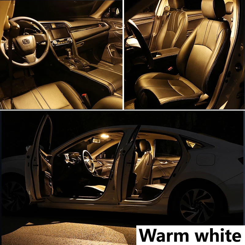 ZITWO 10 Uds sin Error Canbus para Peugeot 407 SW Coupe 2004 2005 2006 2007 2008 2009 2010 Kit de luces LED para maletero de lectura de mapas interiores