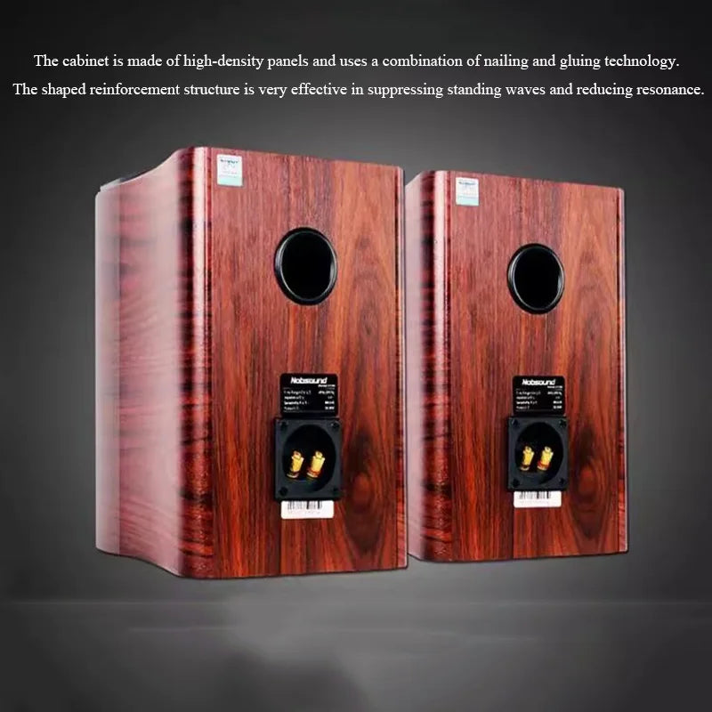 Altavoz pasivo de estantería HIFI de 5 pulgadas, 60W de potencia, estéreo de 2 vías, altavoz pasivo para audiófilos en casa, laca de Piano, Tweeter de 1 pulgada