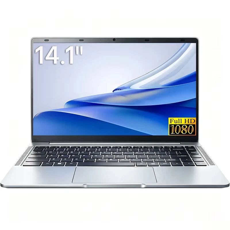 Computadora Portátil Xiaman con Pantalla HD de 14.1 Pulgadas, Windows 11 Pro, Intel Atom A3950, Ligera, para Oficina y Estudio