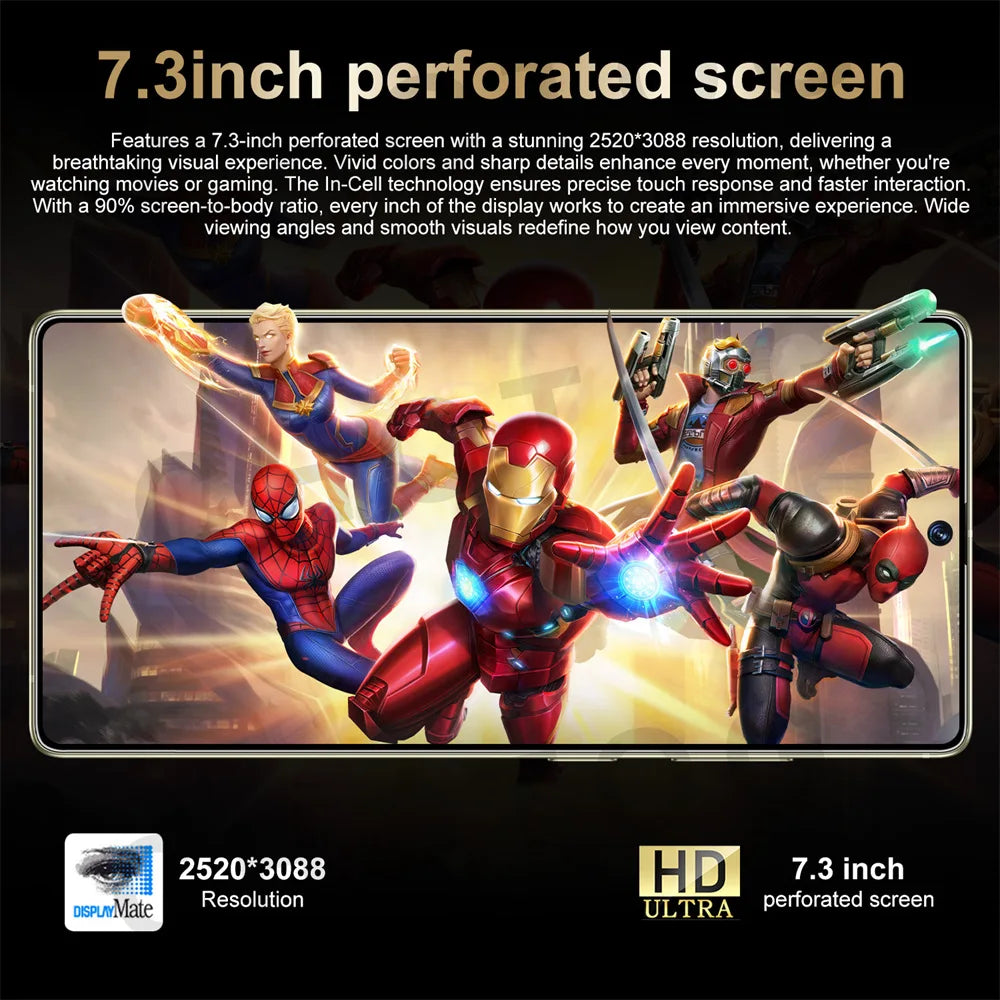 Teléfono Inteligente Original con Android 7.3HD, Snapdragon 8, Gen3, SIM Dual, 4G, 5G, desbloqueado, nuevo, SMS 25 Ultra
