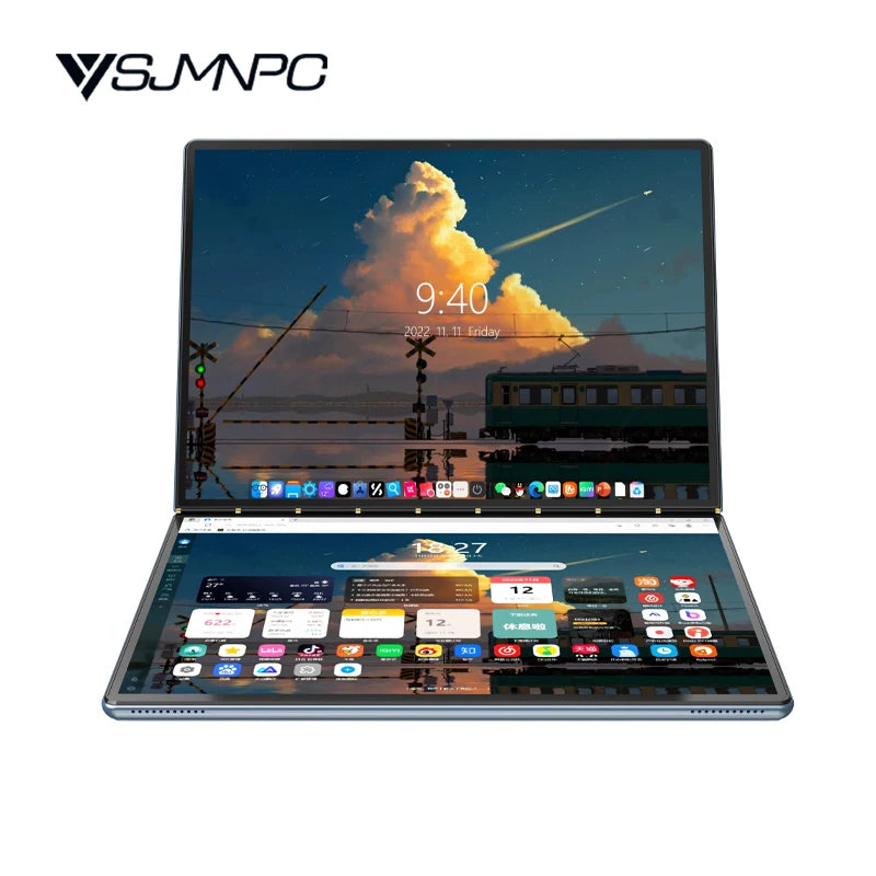 Ordenador portátil con pantalla Dual, Notebook Intel i3 1215U N100, pantalla táctil IPS de 10,95 pulgadas, Windows 11, tableta de oficina, WiFi 6, nuevo