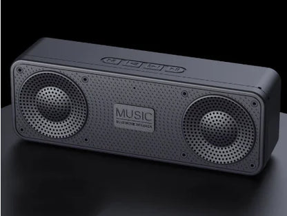 Altavoz Bluetooth S18 con Subwoofer, Radio FM, Batería de 20 Horas, Resistente al Agua, Estéreo para Teléfono/PC, para Exteriores