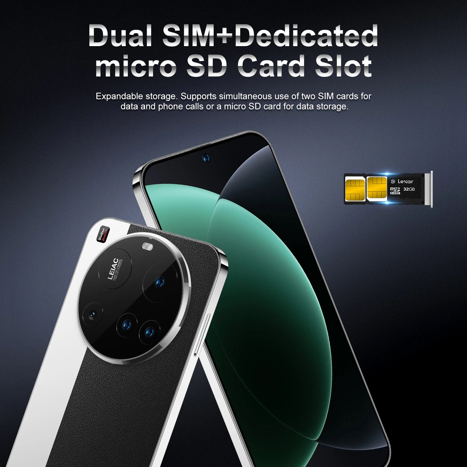 Teléfono inteligente SURGAZE NEW M15 Ultra de 6.6 pulgadas, inteligente, 4G 5G, doble tarjeta, doble modo de espera, sistema Android, 12GB+512GB, versión global