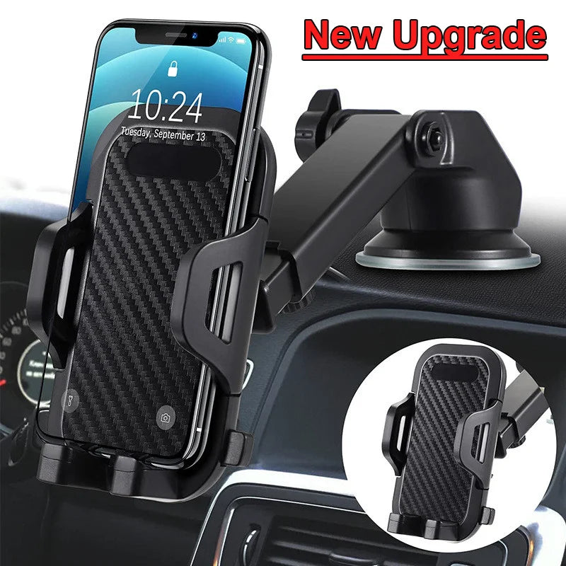 Universal Car Phone Holder: Secure Dashboard Mount for iPhone, Samsung, and More - Perfect for Hands-Free Navigation
